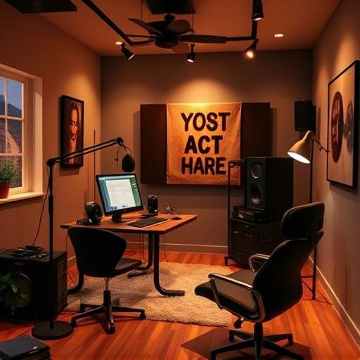 Immagine dello studio podcast